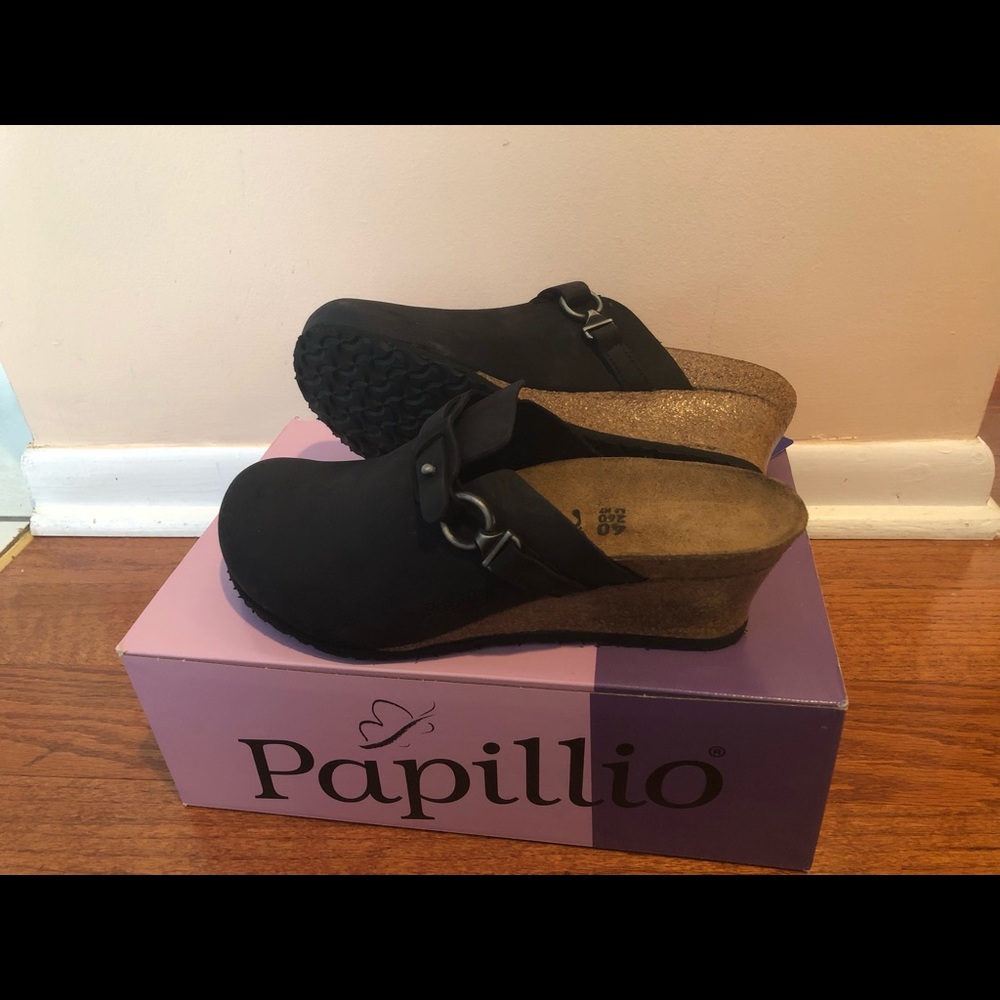 Birkenstock Dana Black Oiled Leather Clogs NEW - Picture 8 of 8